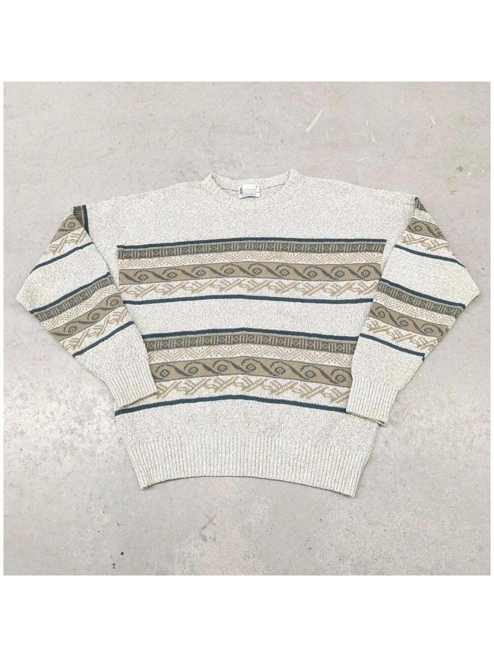 Vintage London Fog essential pattern knit sweater